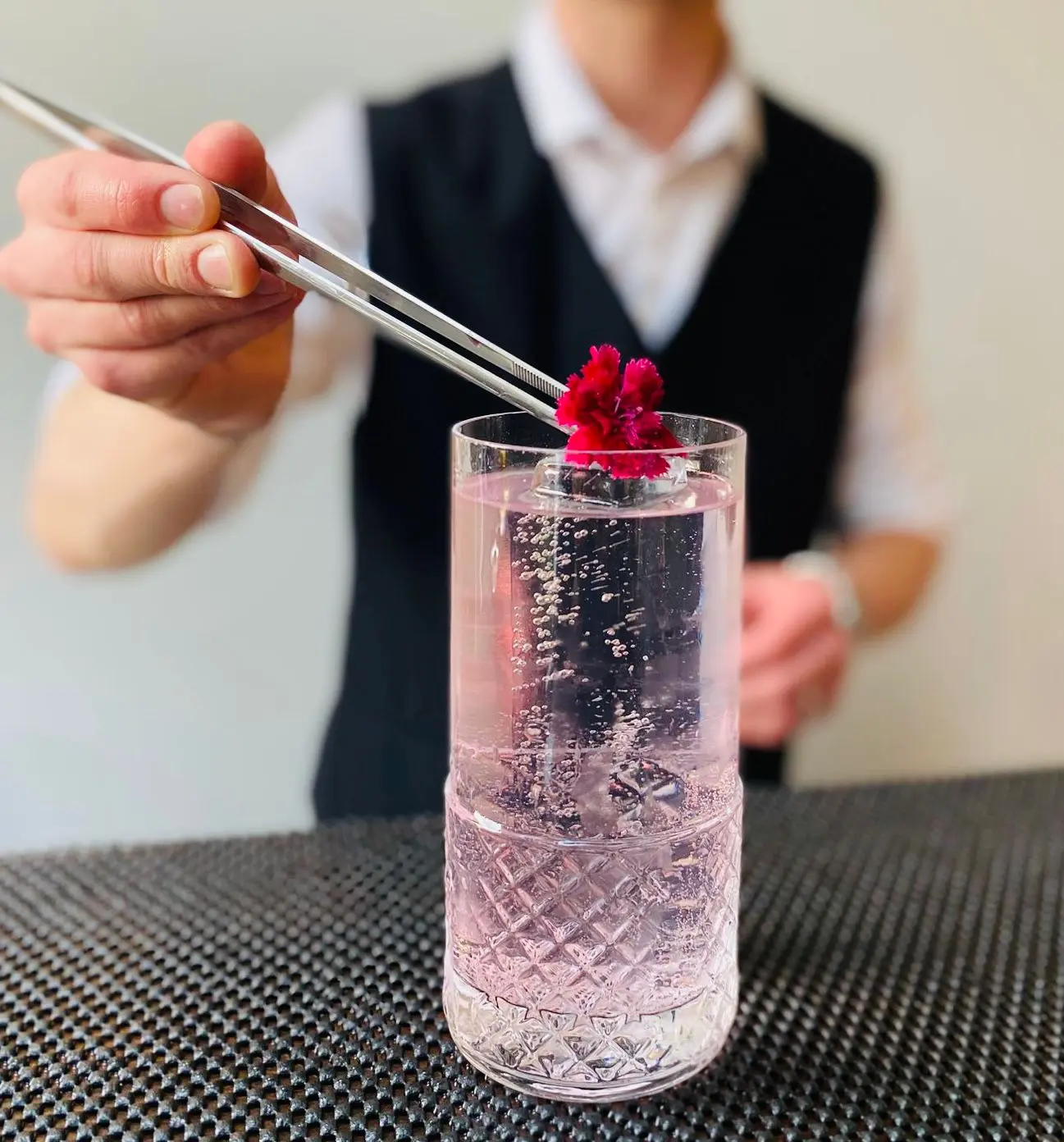 Cocktail met bloemetje